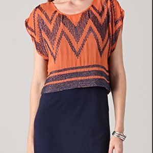 Addison Sheer Top Overlay Dress